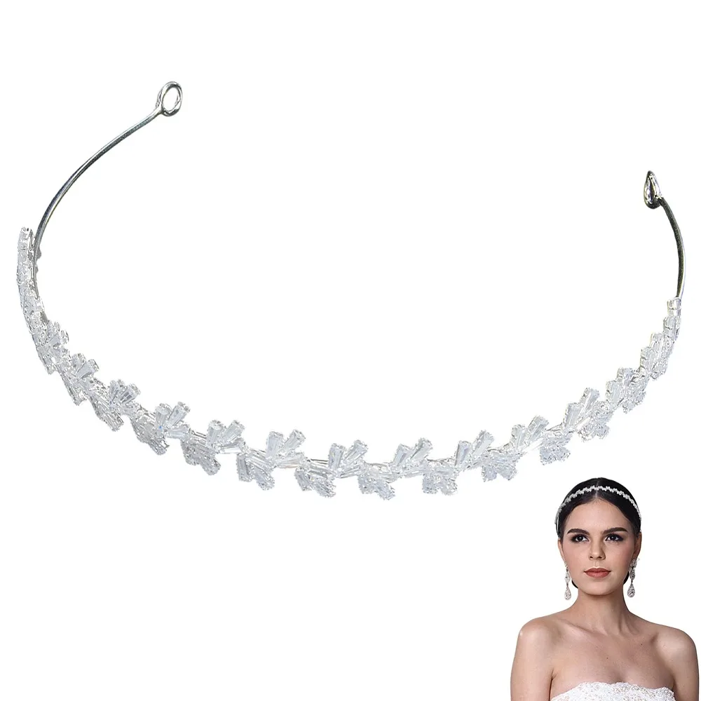 Brass Micro Pave Cubic Zirconia Hair Bands for Girls Women Party Decoration Platinum 15.5mm Inner Diameter: 142mm
Brass Micro Pave Cubic Zirconia Hair Bands for Girls Women Party Decoration Platinum 15.5mm Inner Diameter: 142mm