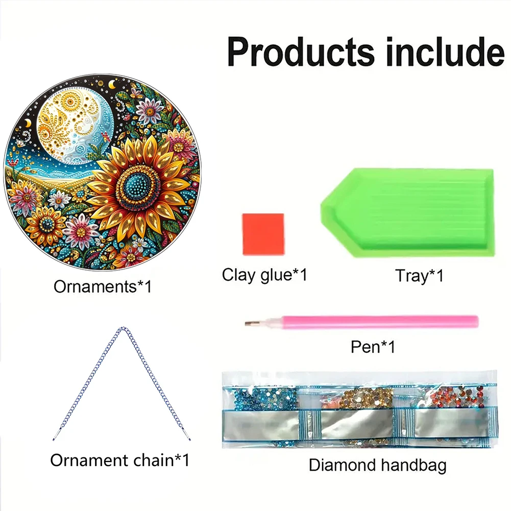 2D Flat DIY Hanging Diamond Art Kits Diamond Painting Set Diamond Art Pendant Double-sided Printing Home Wall Decoration Crafts
2D Flat DIY Hanging Diamond Art Kits Diamond Painting Set Diamond Art Pendant Double-sided Printing Home Wall Decoration Crafts