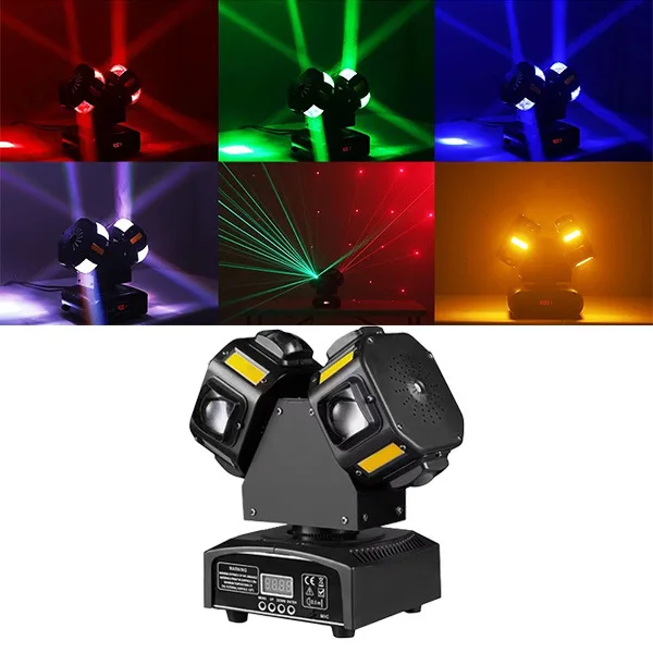 120W 4-in-1 Double Head LED Moving Head Light Beam Strobe RGBW Laser Star DJ Stage Party Light
120W 4-in-1 Double Head LED Moving Head Light Beam Strobe RGBW Laser Star DJ Stage Party Light