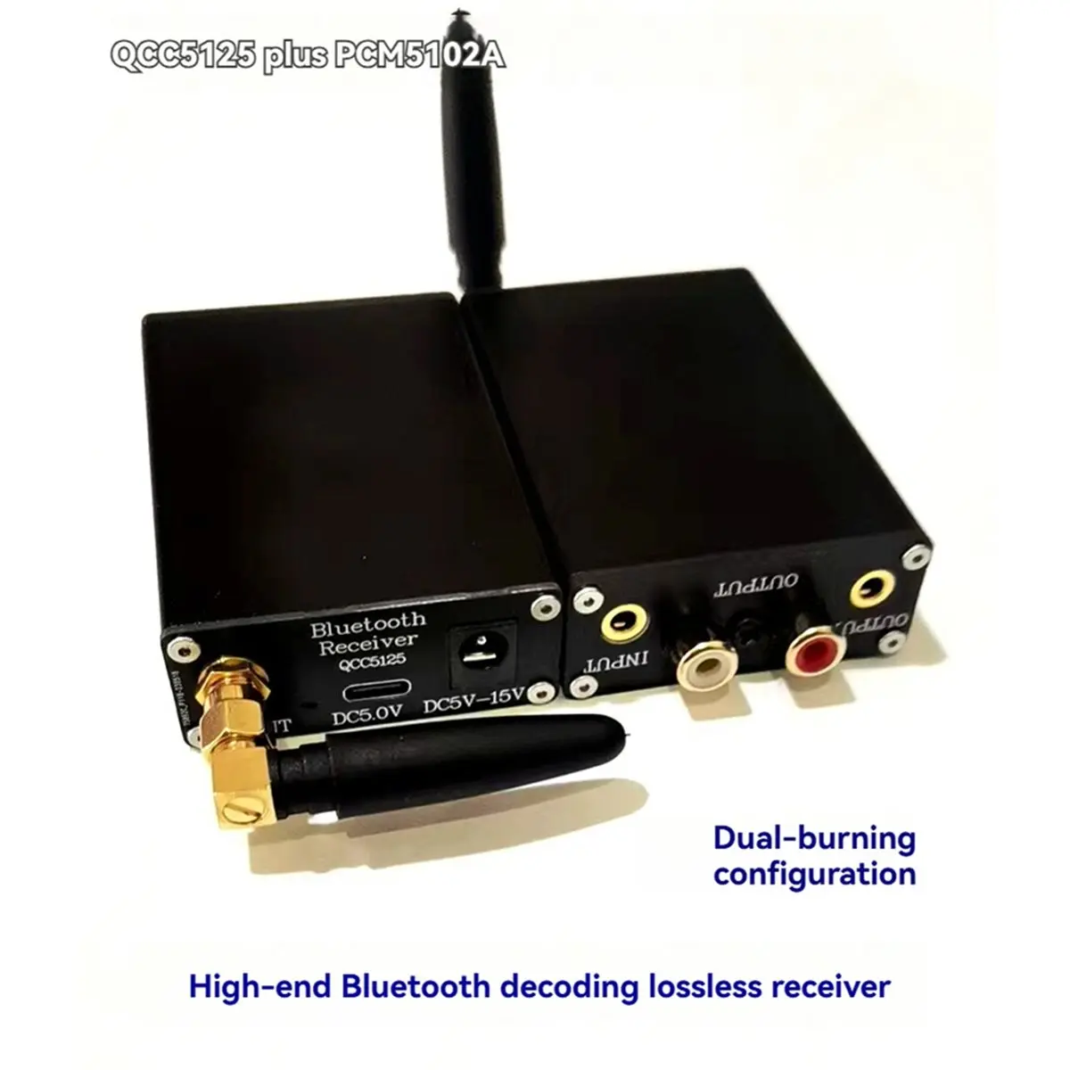 A23G Audiophile-Grade Lossless Bluetooth 5.1 Receiver Adapter, Professional Old Audio Modified Bluetooth Receiver QCC5125
A23G Audiophile-Grade Lossless Bluetooth 5.1 Receiver Adapter, Professional Old Audio Modified Bluetooth Receiver QCC5125