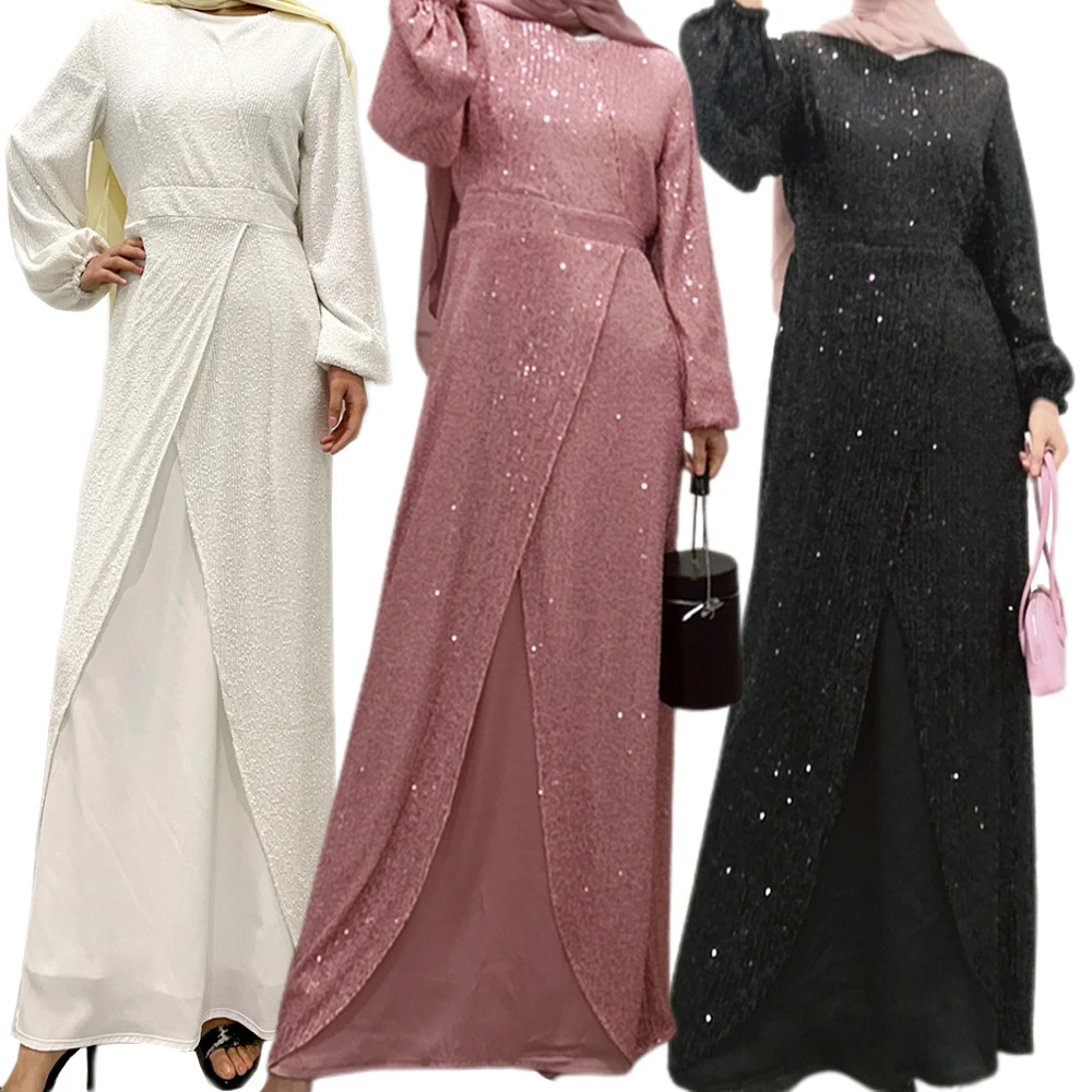 2022 Women Evening Dress Long Formal Prom Party Gown Full Sequins Long Sleeve Muslim Elegant Islamic Vestidos Ramadan Dresses
2022 Women Evening Dress Long Formal Prom Party Gown Full Sequins Long Sleeve Muslim Elegant Islamic Vestidos Ramadan Dresses
