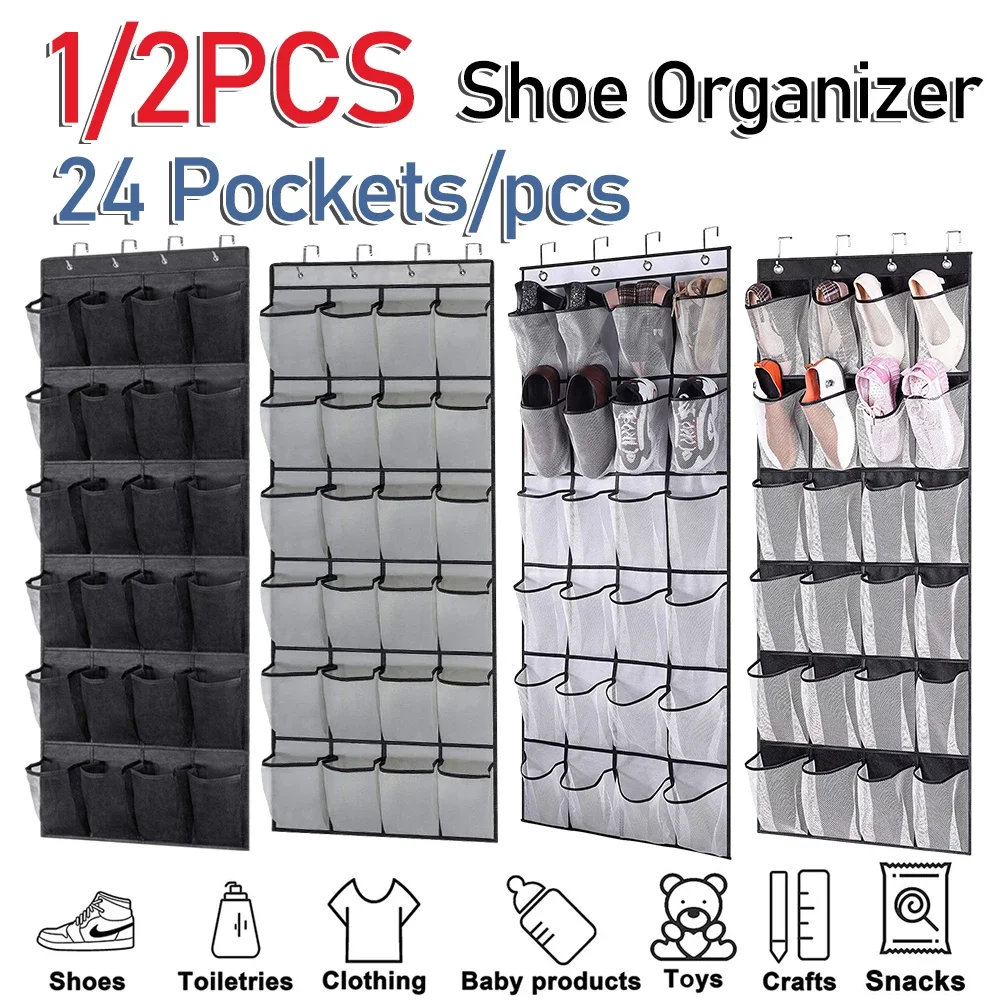 24 Pockets Hanging Shoe Organizer Hanging Shoe Rack Holder Organizer Wall Mounted Fabric Shoe Holder Bag Hanger For Door
24 Pockets Hanging Shoe Organizer Hanging Shoe Rack Holder Organizer Wall Mounted Fabric Shoe Holder Bag Hanger For Door