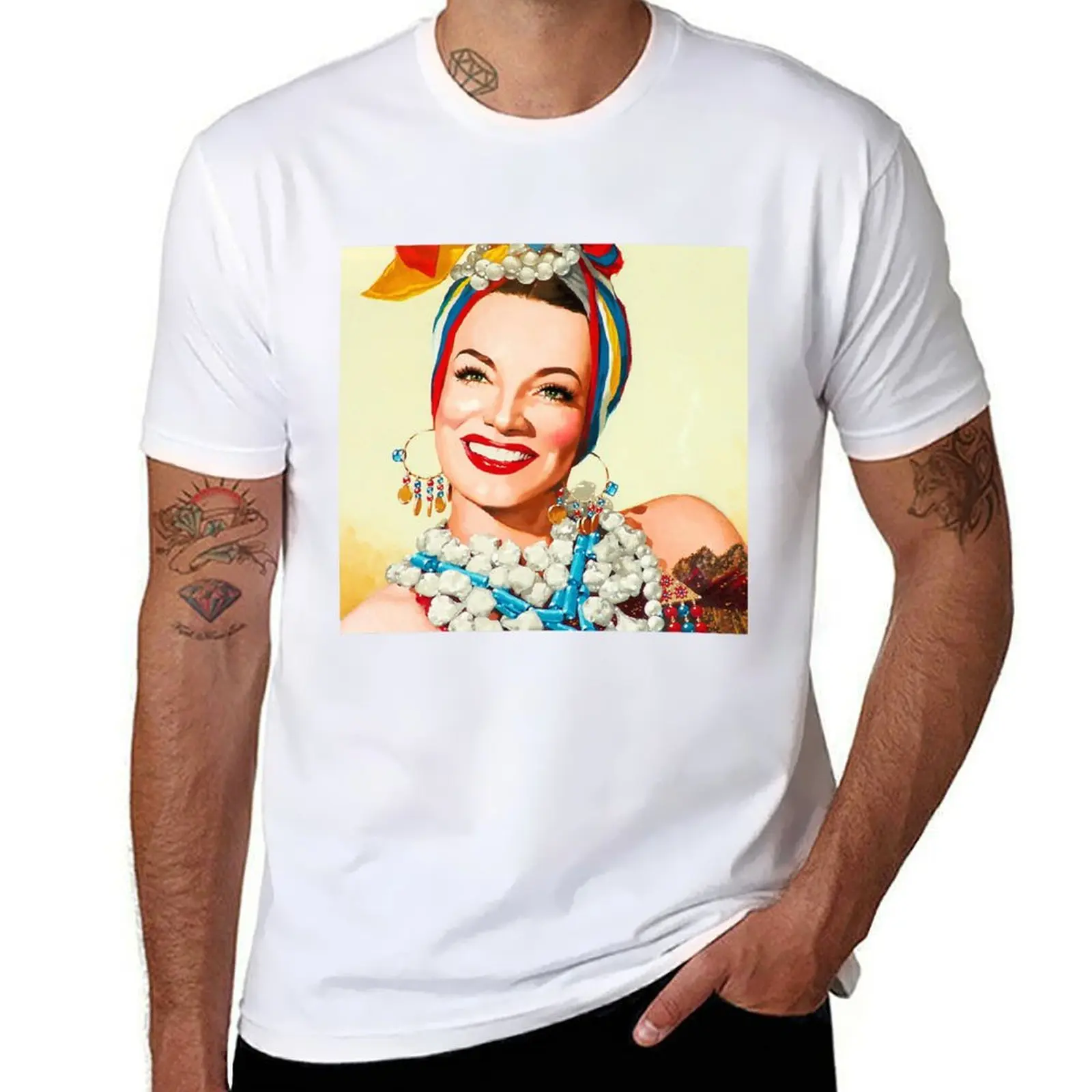 Painting of Carmen Miranda T-Shirt t shirt men 100% cotton luxury brand cotton t shirts man 100% T-Shirt
Painting of Carmen Miranda T-Shirt t shirt men 100% cotton luxury brand cotton t shirts man 100% T-Shirt