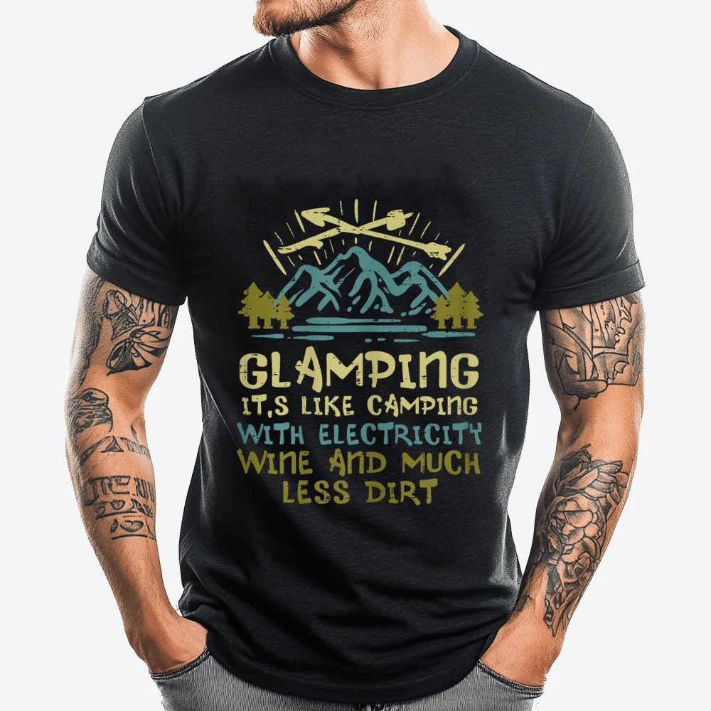 Glamping Camping With Electricity Wine Funny Camper Women Anime T Shirts Female Funny T Shirts Cool Fashion T Shirt
Glamping Camping With Electricity Wine Funny Camper Women Anime T Shirts Female Funny T Shirts Cool Fashion T Shirt