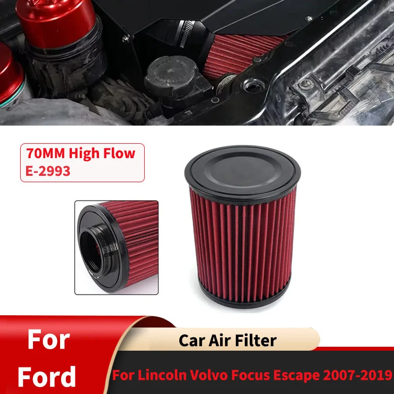 Для Ford Lincoln Volvo Focus Escape MKC 2007-2019 автомобильный воздушный фильтр 70 мм с высоким расходом, воздушные фильтры на впуске холодного воздуха RS-OFI106 E-2993
Для Ford Lincoln Volvo Focus Escape MKC 2007-2019 автомобильный воздушный фильтр 70 мм с высоким расходом, воздушные фильтры на впуске холодного воздуха RS-OFI106 E-2993