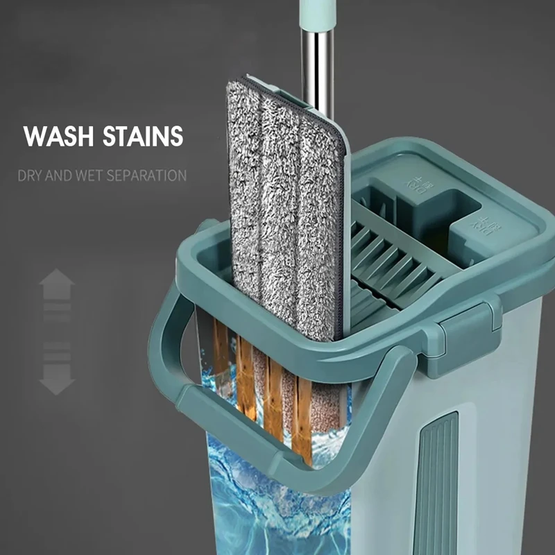 Flat Squeeze Mop With Bucket Hand Free Wringing Floor Cleaning Mop Microfiber Mop Pads Wet Easy To Use
Flat Squeeze Mop With Bucket Hand Free Wringing Floor Cleaning Mop Microfiber Mop Pads Wet Easy To Use