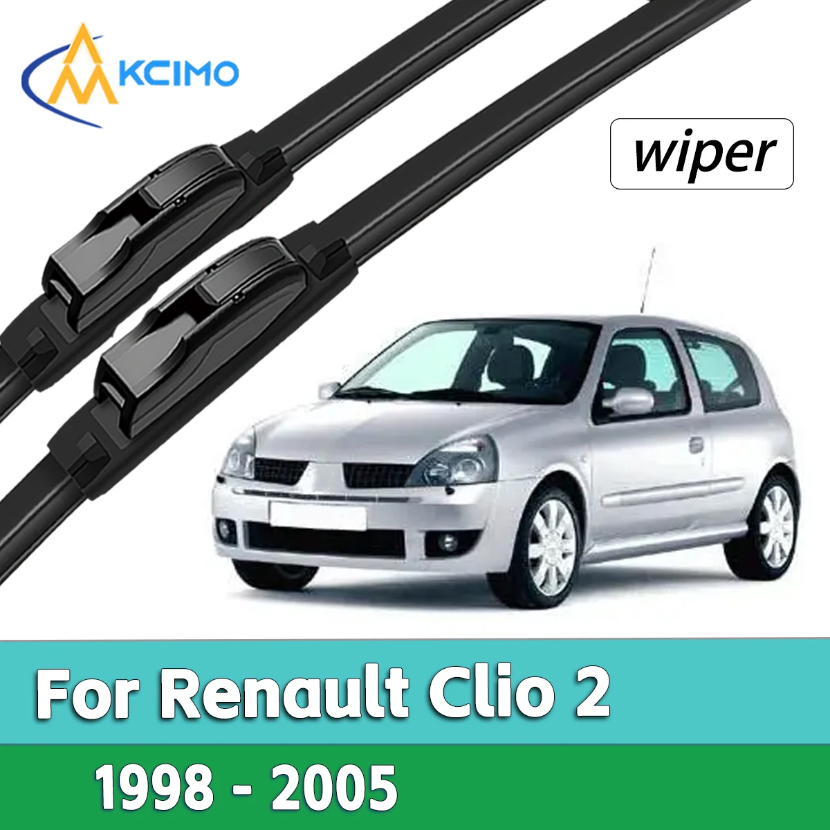 High Quality Natural Rubber Front Wiper Set Compatible For Renault Clio 2 1998 - 2005 Front Window Cleaning Kit
High Quality Natural Rubber Front Wiper Set Compatible For Renault Clio 2 1998 - 2005 Front Window Cleaning Kit