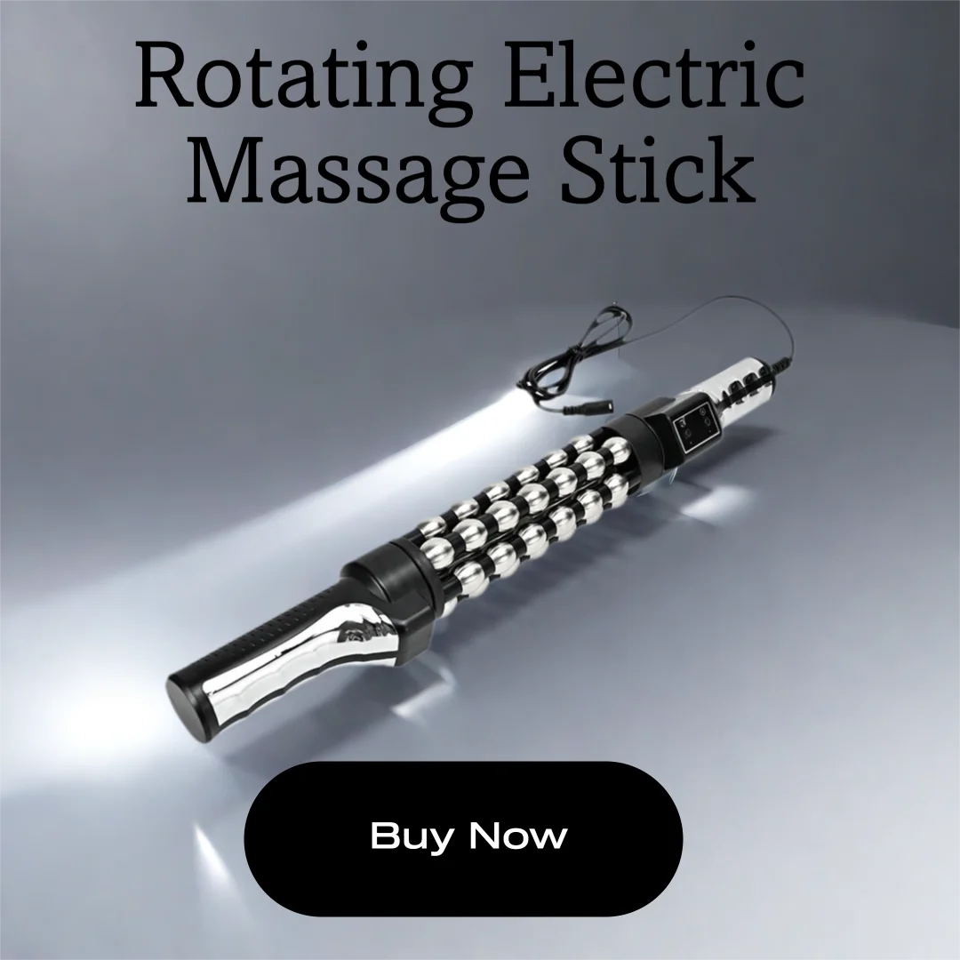 LESEN Rotating Electric Muscle and Bone Massage Stick Three Adjustment Gears Red Light Pulsations Relieve Muscle Fatigue Energy
LESEN Rotating Electric Muscle and Bone Massage Stick Three Adjustment Gears Red Light Pulsations Relieve Muscle Fatigue Energy