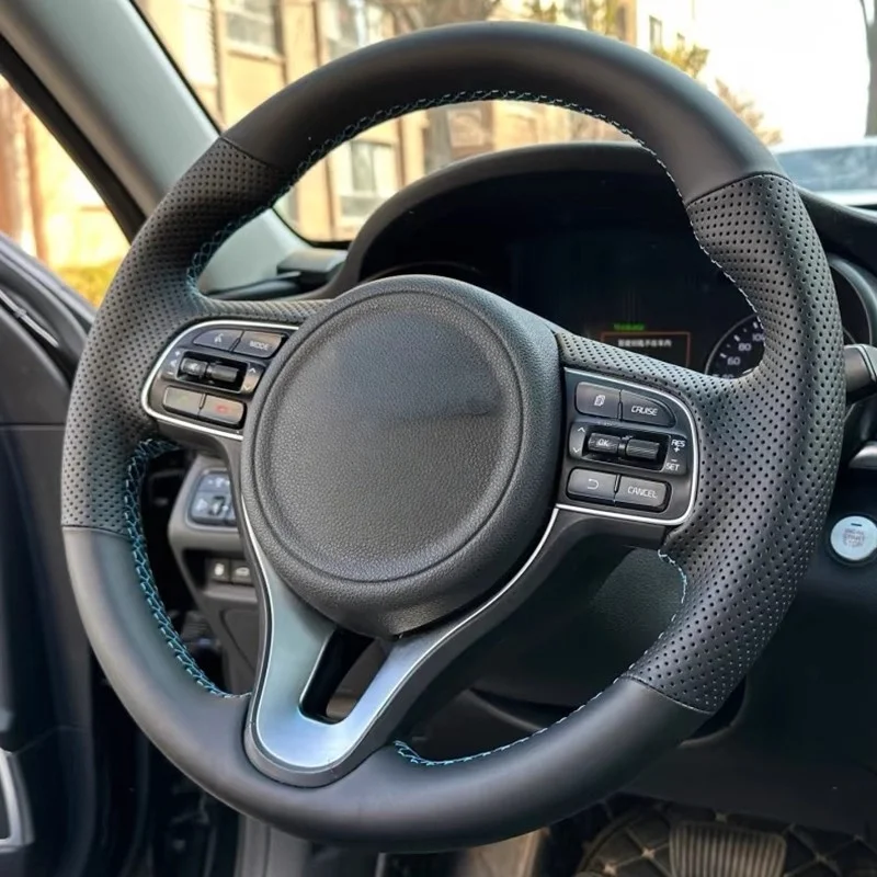 Hand sewning Artificial Leather Car Steering Wheel Cover For Kia Sportage 4 KX5 2016-2019 K5 Optima 2016-2018 Car Accessories
Hand sewning Artificial Leather Car Steering Wheel Cover For Kia Sportage 4 KX5 2016-2019 K5 Optima 2016-2018 Car Accessories