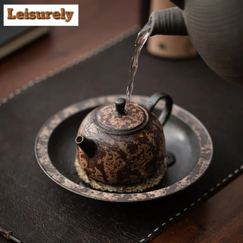 Печ Fambe Agarwood Glaze Чайник Японский чайник для заварки чая Чайник с ситечком Товары для чайной церемонии Коллекция подарков
Печ Fambe Agarwood Glaze Чайник Японский чайник для заварки чая Чайник с ситечком Товары для чайной церемонии Коллекция подарков