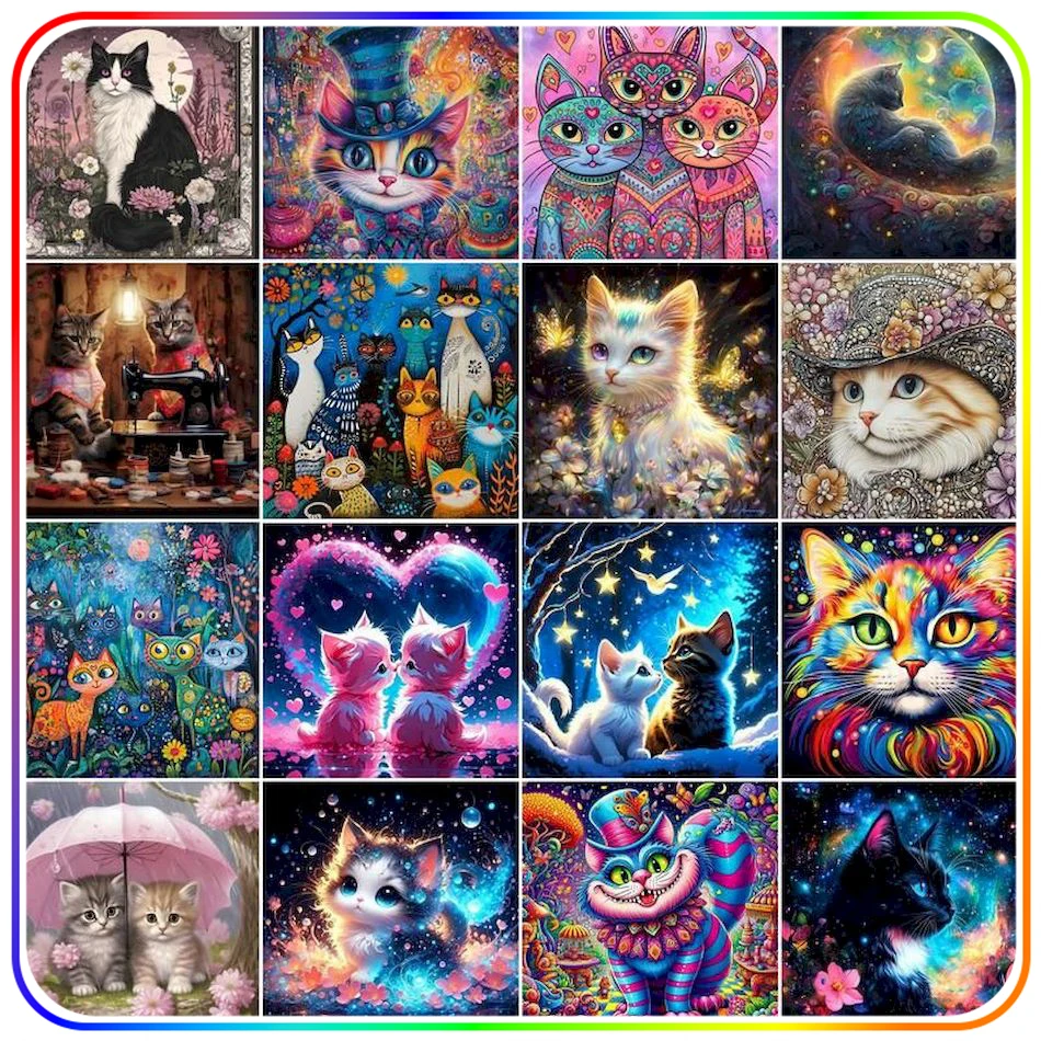 SDOYUNO-Diamond Painting Complete Kit Accessories,Cat Animals,Rhinestones,5D Diamond Pictures,Diamond Art,Drill, Diy Arts Craft
SDOYUNO-Diamond Painting Complete Kit Accessories,Cat Animals,Rhinestones,5D Diamond Pictures,Diamond Art,Drill, Diy Arts Craft