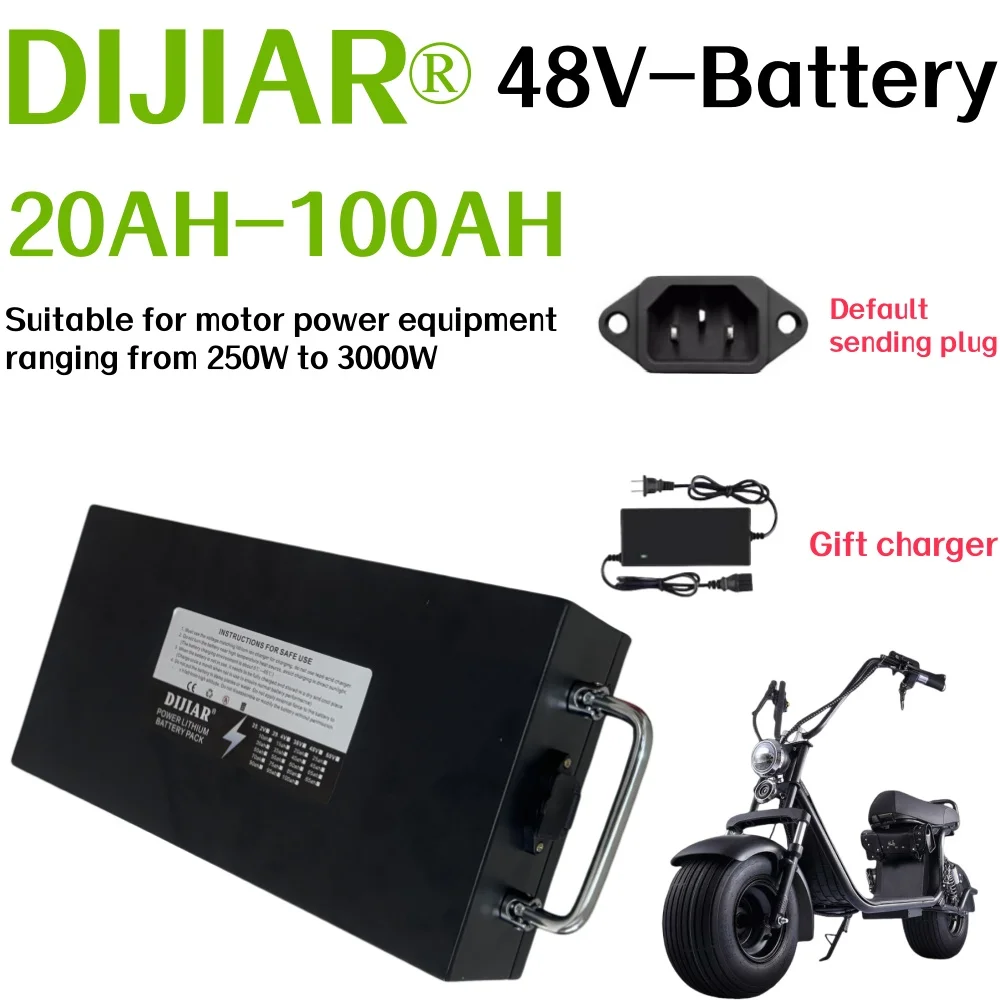 Air rapid transportation, 18650 lithium battery, 48V20-100AH, full capacity battery pack, suitable for 250-3000W motors
Air rapid transportation, 18650 lithium battery, 48V20-100AH, full capacity battery pack, suitable for 250-3000W motors
