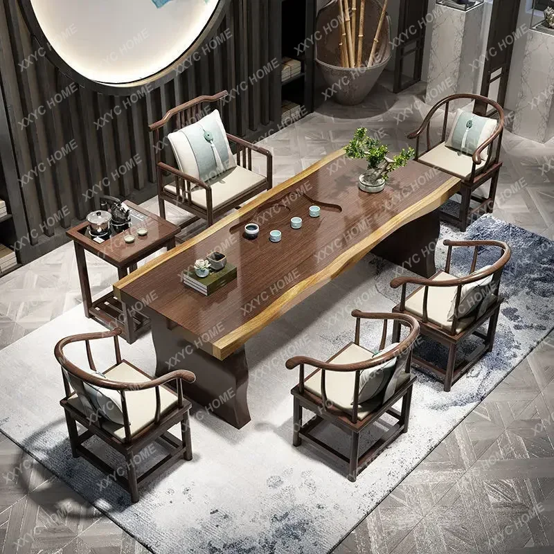 X-S New Chinese Style Solid Wood Tea Table Tea Making Table Kombucha Table And Chair Log Table-Chair Set HG
X-S New Chinese Style Solid Wood Tea Table Tea Making Table Kombucha Table And Chair Log Table-Chair Set HG