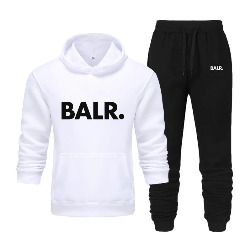 Mens Casual Hoodie And Sweatpants Set BALR Logo Two Piece Tracksuit Sportswear Comfortable Activewear For Gym Training
Mens Casual Hoodie And Sweatpants Set BALR Logo Two Piece Tracksuit Sportswear Comfortable Activewear For Gym Training