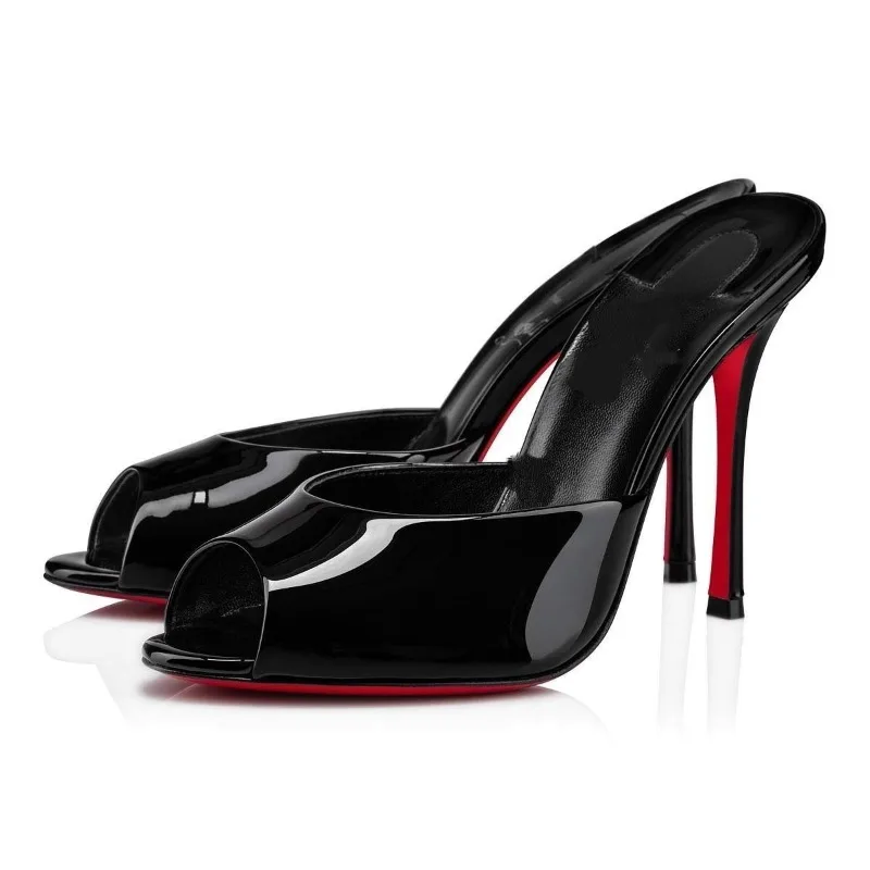 Women's Pumps 2026 New Black Fish Mouth Ultra High Heels Sexy High Heels for Women Designer Lacquer Leather Open Toed Slippers
Women's Pumps 2026 New Black Fish Mouth Ultra High Heels Sexy High Heels for Women Designer Lacquer Leather Open Toed Slippers