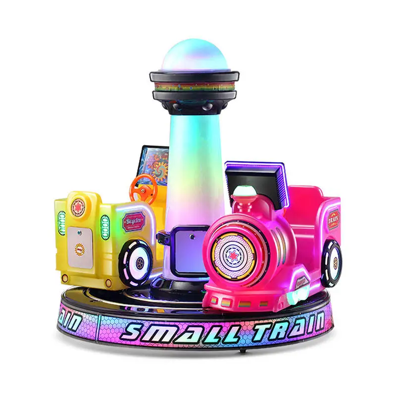 Coin-operated mini train Children's play facilities Double seat carousel Children's small play swing machine with MP5 screen
Coin-operated mini train Children's play facilities Double seat carousel Children's small play swing machine with MP5 screen
