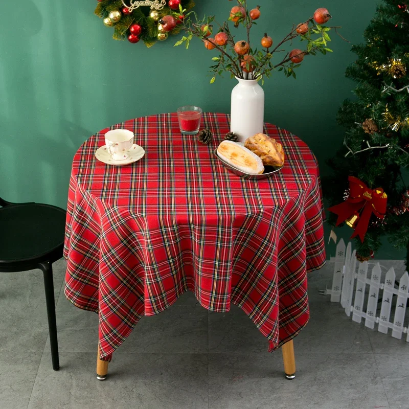 Red checkered Christmas tablecloth fabric square dining table cloth festive atmosphere wedding circular living room coffee table
Red checkered Christmas tablecloth fabric square dining table cloth festive atmosphere wedding circular living room coffee table