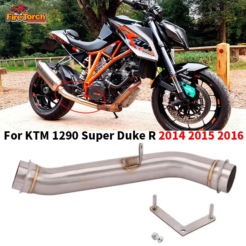 Slip On For KTM 1290 Super Duke R 2014 2015 2016 Mid Link Pipe Motorcycle Exhaust Stainless Steel Muffler Espace Moto Tube
Slip On For KTM 1290 Super Duke R 2014 2015 2016 Mid Link Pipe Motorcycle Exhaust Stainless Steel Muffler Espace Moto Tube