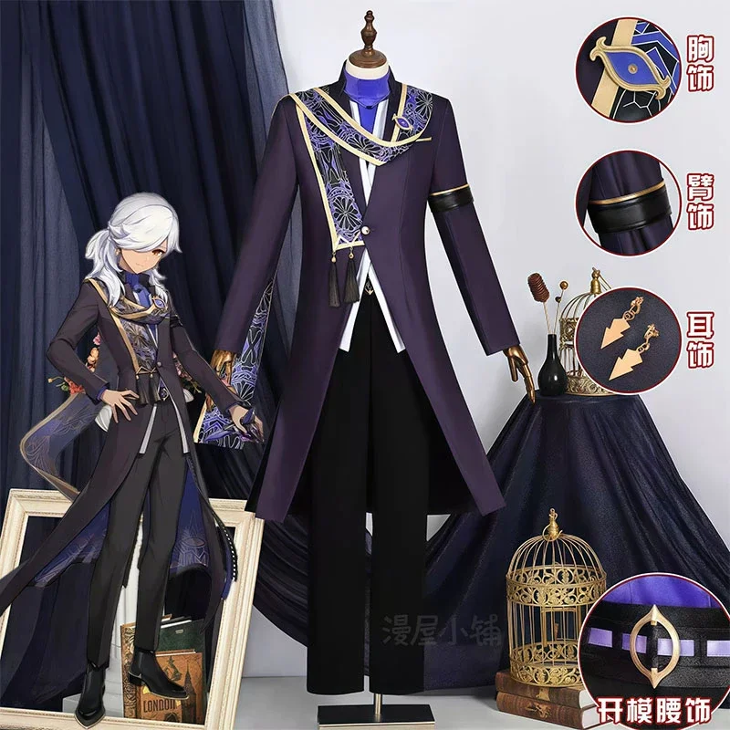 Game Genshin Impact Cyno Stellar Night Festival Cosplay Costume Full Set Men's Anime Roleplay Outfit Official Character Clothing
Game Genshin Impact Cyno Stellar Night Festival Cosplay Costume Full Set Men's Anime Roleplay Outfit Official Character Clothing