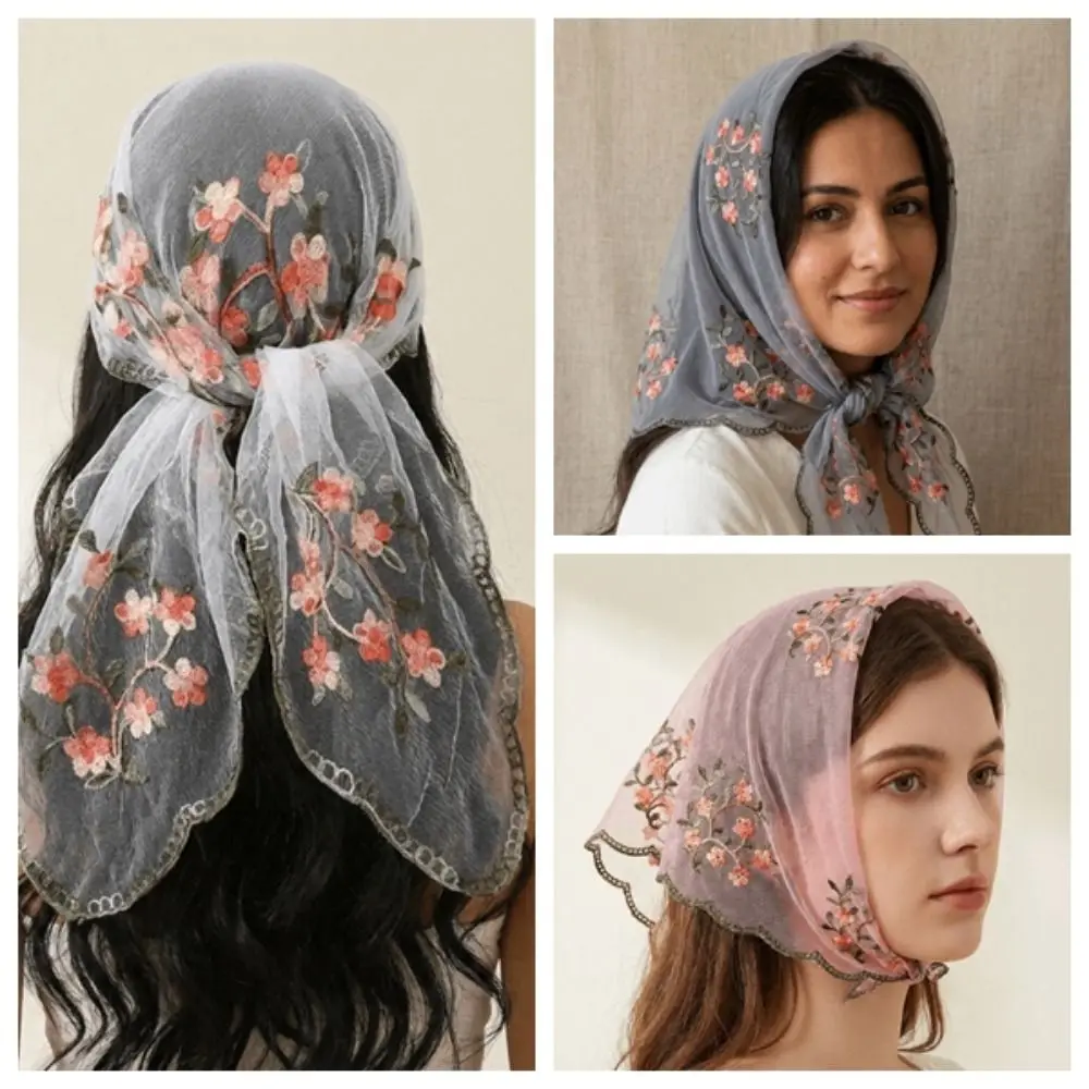 Fashion Ethnic Style Plum Blossom Scarf Lace Headkercheif Embroidery Lace Scarf Hijab Thin Neck Tie Shawl Daily
Fashion Ethnic Style Plum Blossom Scarf Lace Headkercheif Embroidery Lace Scarf Hijab Thin Neck Tie Shawl Daily