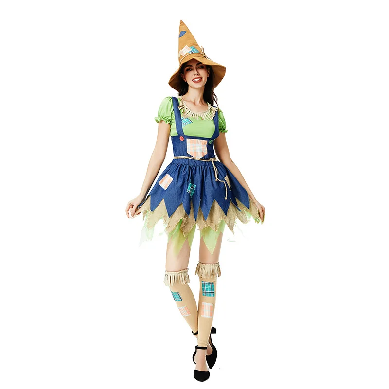 2024 Halloween Costumes for Women Witch Dress Scarecrow Cosplay Funny Costume Performance
2024 Halloween Costumes for Women Witch Dress Scarecrow Cosplay Funny Costume Performance