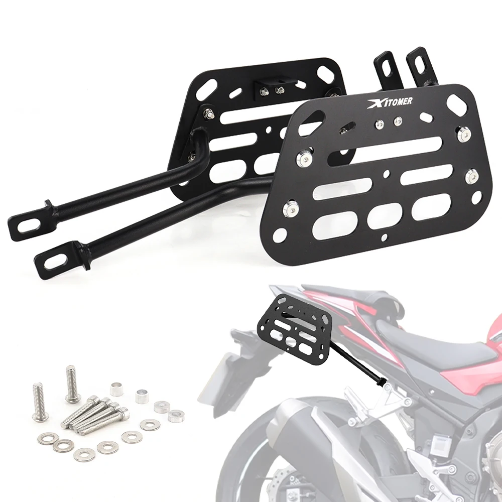 For HONDA CB500F CBR500R 2019-2024 CB500 Hornet 2024-2025 Motorcycle Tail Box Saddlebag Support Mount Bracket Side Pannier Racks
For HONDA CB500F CBR500R 2019-2024 CB500 Hornet 2024-2025 Motorcycle Tail Box Saddlebag Support Mount Bracket Side Pannier Racks