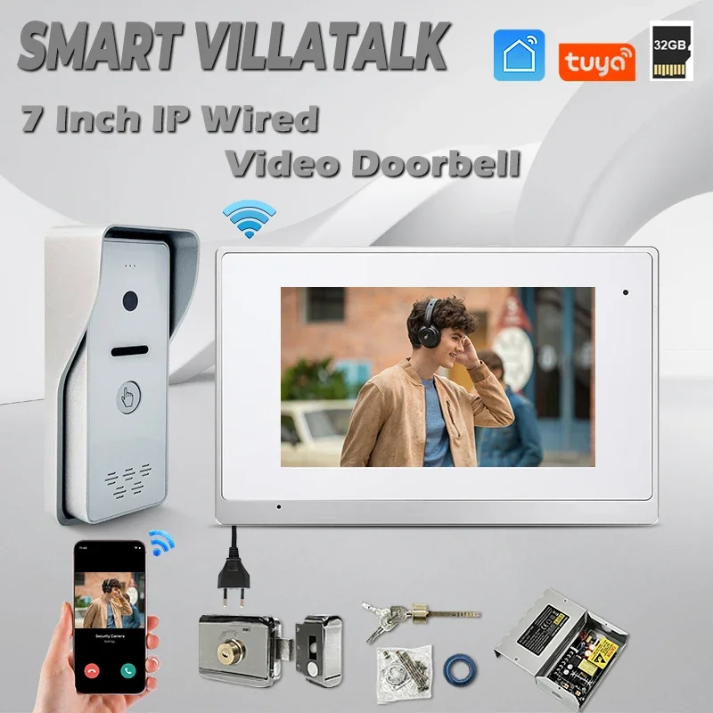 No Moq Support Mobile Wifi Tuya Smart Life App Linux System doorbell video touch screen door entry system telecom wireless ip
No Moq Support Mobile Wifi Tuya Smart Life App Linux System doorbell video touch screen door entry system telecom wireless ip