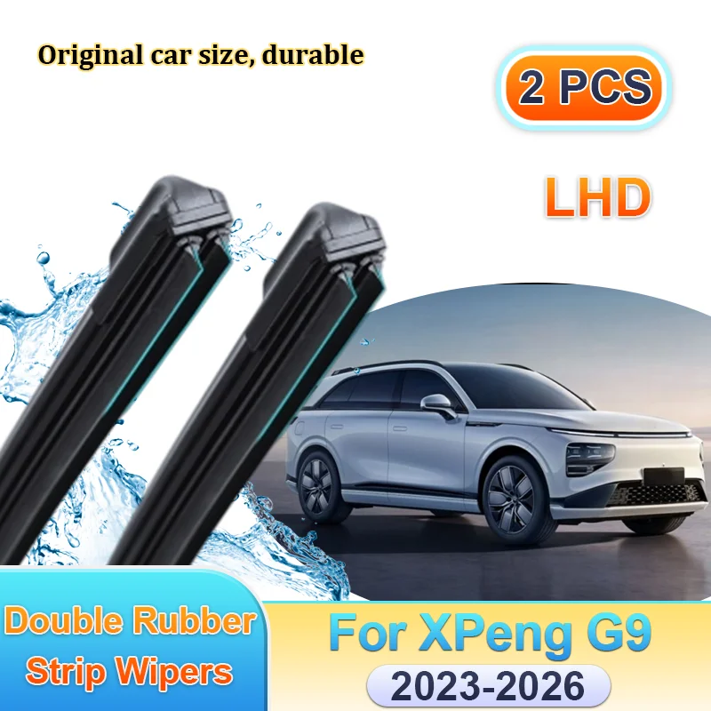 Car Windscreen Wiper LHD For XPeng G9 2023 2024-2026 Front Double Rubber Strip Wipers Blades Window Brushes Auto Accessories
Car Windscreen Wiper LHD For XPeng G9 2023 2024-2026 Front Double Rubber Strip Wipers Blades Window Brushes Auto Accessories