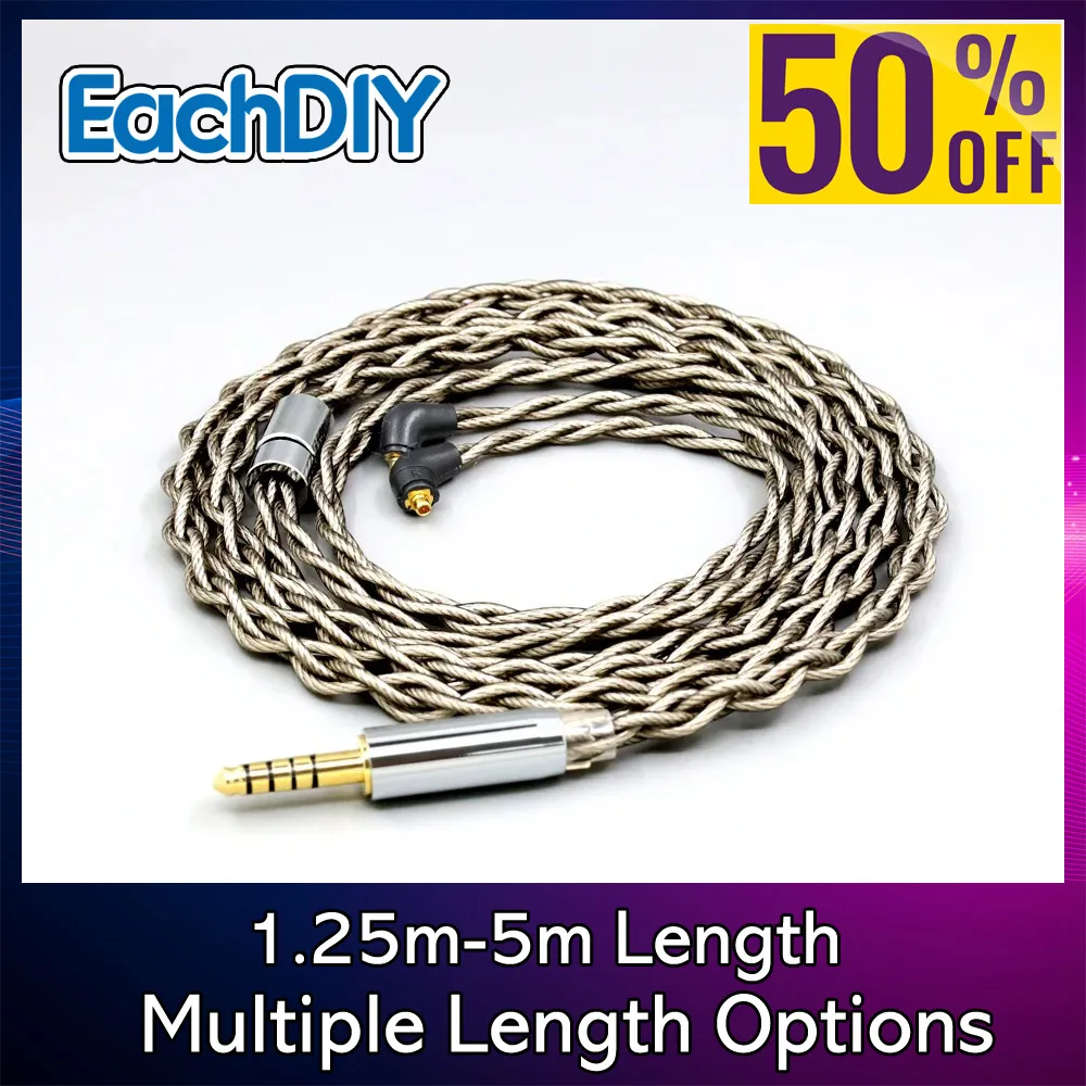 Inside Pure 99% Silver Graphene Plated Silver Litz Shield Earphone Cable For Etymotic ER4SR ER4XR ER3XR ER3SE ER2XR 2SE 7916
Inside Pure 99% Silver Graphene Plated Silver Litz Shield Earphone Cable For Etymotic ER4SR ER4XR ER3XR ER3SE ER2XR 2SE 7916
