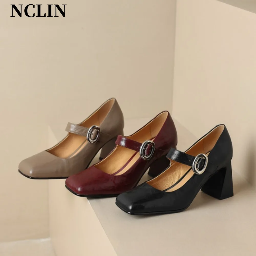 Square Toe Marie Janes High Heels Shoes Summer Women Shallow Shoes 2025 New Designer Dress Shoes Elegant Pumps Femme
Square Toe Marie Janes High Heels Shoes Summer Women Shallow Shoes 2025 New Designer Dress Shoes Elegant Pumps Femme