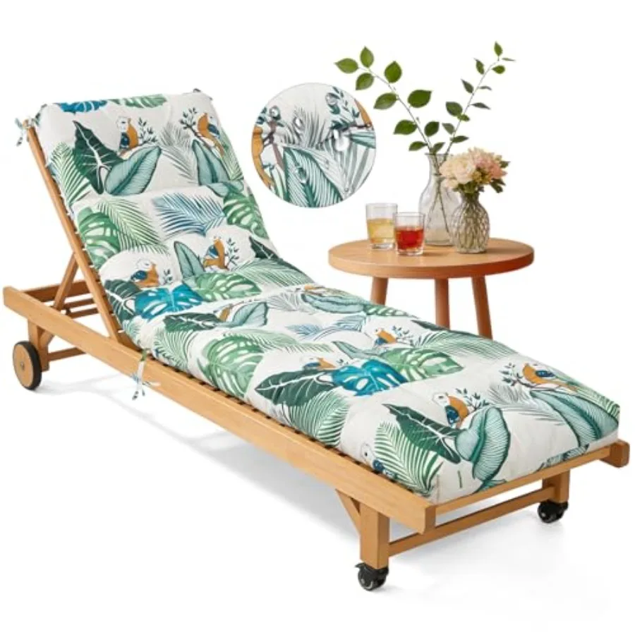 Waterproof Outdoor Lounge Chair Cushions 74.8 x 22 x 4.7 Inches Chaise Lounge Chair Cushions Replacement for Outdoor Furniture
Waterproof Outdoor Lounge Chair Cushions 74.8 x 22 x 4.7 Inches Chaise Lounge Chair Cushions Replacement for Outdoor Furniture