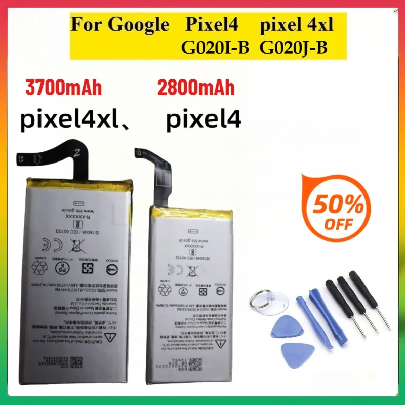 Аккумулятор для телефона G020J-B емкостью 3700 мАч для HTC Google Pixel 4XL, 2800 мФч G020I-B Аккумулятор для мобильного телефона HTC Google Pixel 4 + наборы инструментов
Аккумулятор для телефона G020J-B емкостью 3700 мАч для HTC Google Pixel 4XL, 2800 мФч G020I-B Аккумулятор для мобильного телефона HTC Google Pixel 4 + наборы инструментов