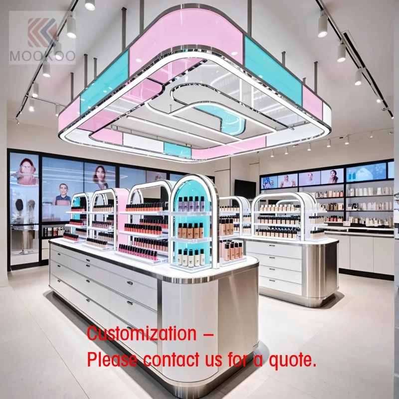 custom.Modern Cosmetics Display Cabinet Premium Showcases with LED Lighting and Metal/Glass Shelves Effective Product Presen
custom.Modern Cosmetics Display Cabinet Premium Showcases with LED Lighting and Metal/Glass Shelves Effective Product Presen