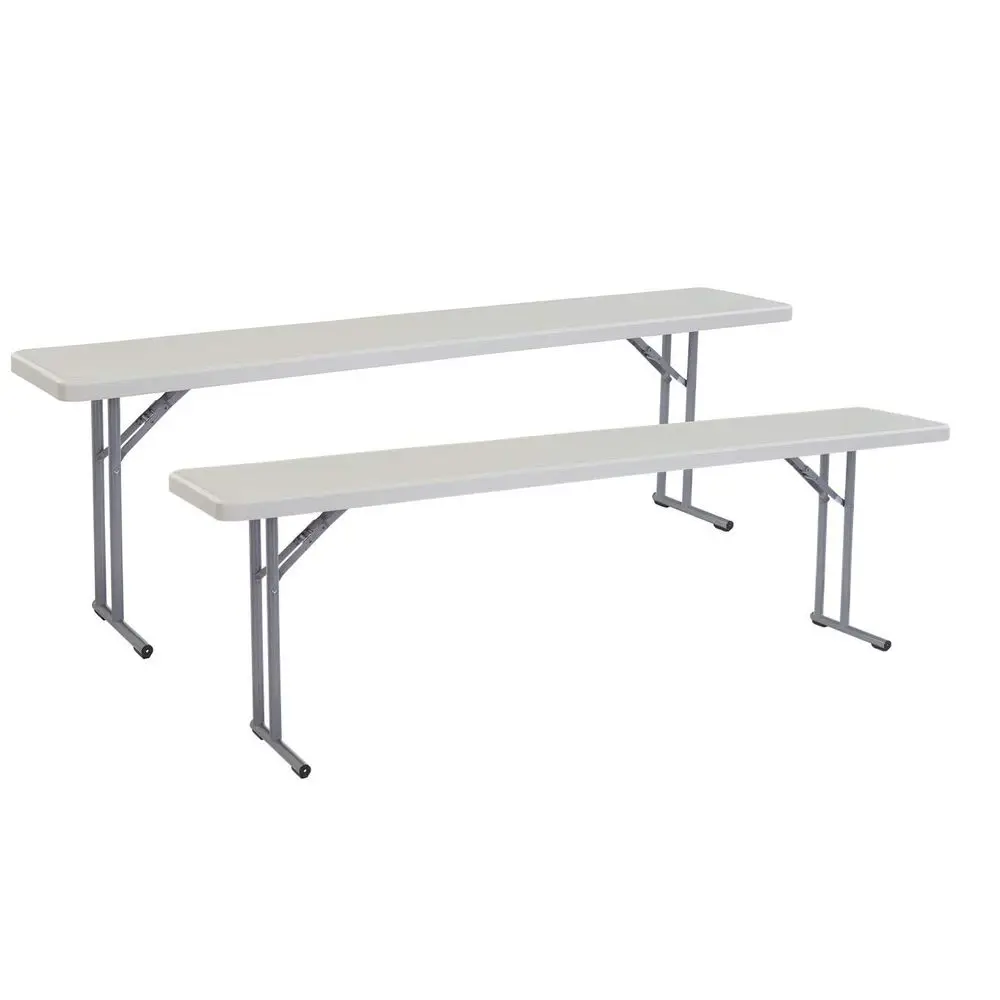 Pack 18 x 96 Heavy Duty Seminar Folding Table, Speckled Gray
Pack 18 x 96 Heavy Duty Seminar Folding Table, Speckled Gray