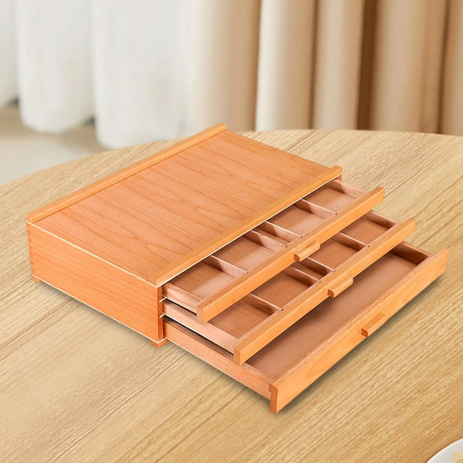 Artist Supply Storage Box Multifunction Wood with Drawer Brush Storage Box for Watercolor Pens Erasers Pencils Markers Brushes
Artist Supply Storage Box Multifunction Wood with Drawer Brush Storage Box for Watercolor Pens Erasers Pencils Markers Brushes