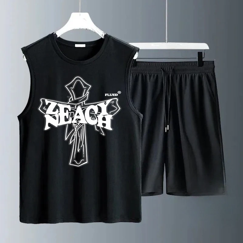 Men's Tank Top Sets 2026 Summer Quick drying Tracksuit men sports oversize seaside running Breathable beach clothing set
Men's Tank Top Sets 2026 Summer Quick drying Tracksuit men sports oversize seaside running Breathable beach clothing set