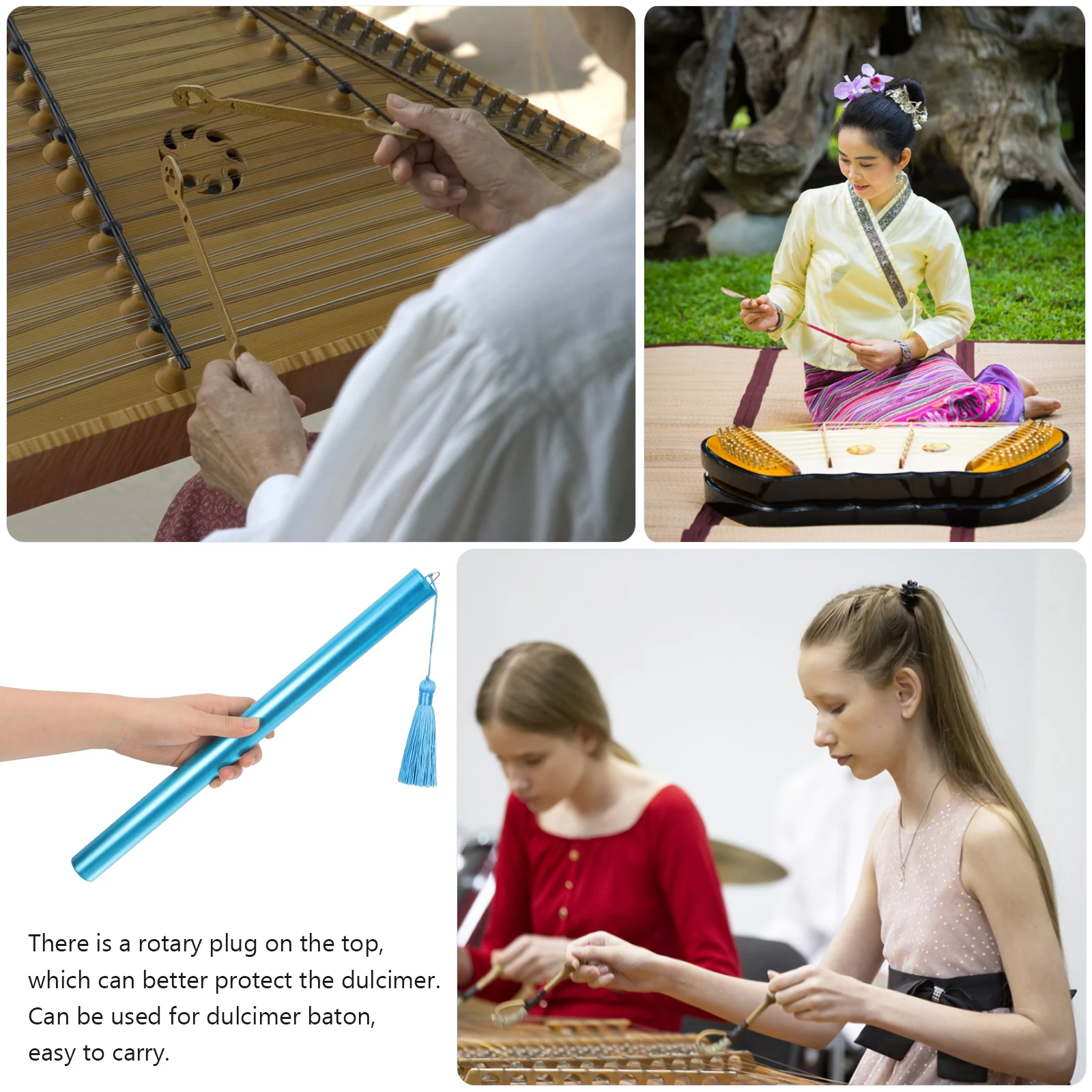 Portable Dulcimer Accessory Aluminum Alloy Yangqin Storage Tube Easy Open Rotary Plug Hard Shell Case For Beginner Practice
Portable Dulcimer Accessory Aluminum Alloy Yangqin Storage Tube Easy Open Rotary Plug Hard Shell Case For Beginner Practice