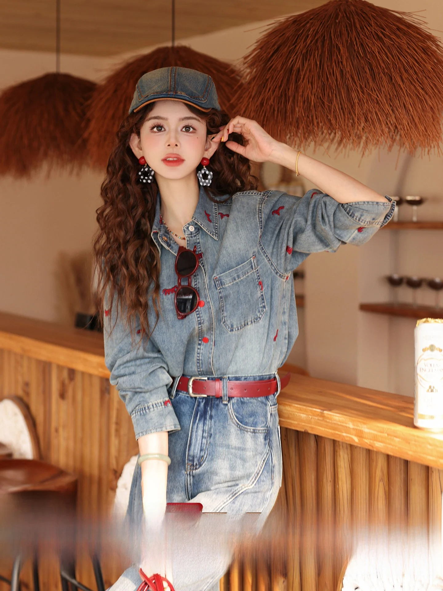 Chend Vintage Embroidered Denim Shirt Women's Spring Loose Long Sleeve Versatile Fashion Top Skin-friendly Breathable Cotton ...
Chend Vintage Embroidered Denim Shirt Women's Spring Loose Long Sleeve Versatile Fashion Top Skin-friendly Breathable Cotton ...