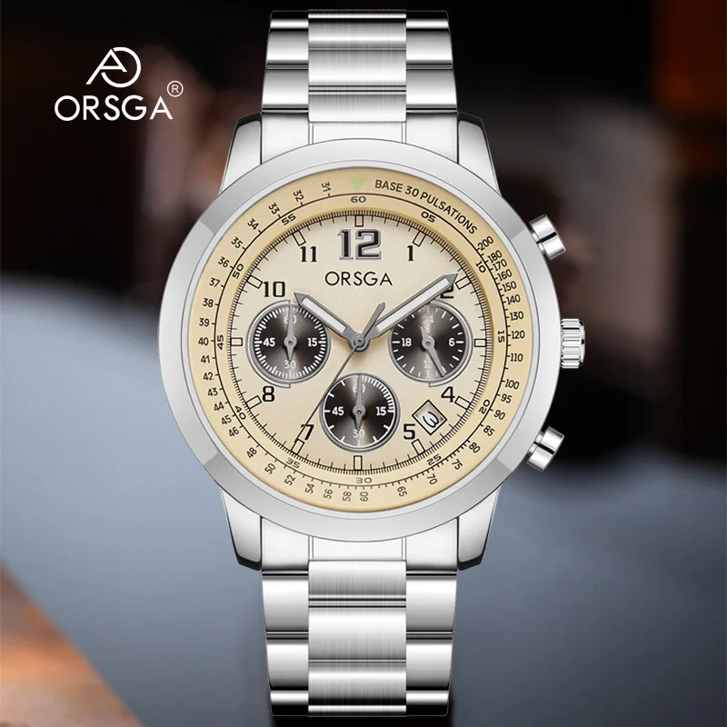 ORSGA Multifunctional Men's Watch Fashion Casual Three-Eye Calendar WaterproofQuartz Wristwatch Top Gift Choice, Gift for Dad
ORSGA Multifunctional Men's Watch Fashion Casual Three-Eye Calendar WaterproofQuartz Wristwatch Top Gift Choice, Gift for Dad