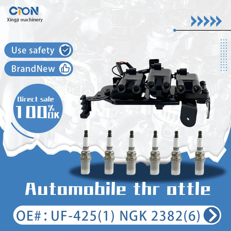 a set of Xingji 1 Ignition Coil Packs and Spark Plugs For 2001-2006 Hyundai Santa Fe Tiburon Tucson 2.7L V6 #UF425 And NGK 2382
a set of Xingji 1 Ignition Coil Packs and Spark Plugs For 2001-2006 Hyundai Santa Fe Tiburon Tucson 2.7L V6 #UF425 And NGK 2382