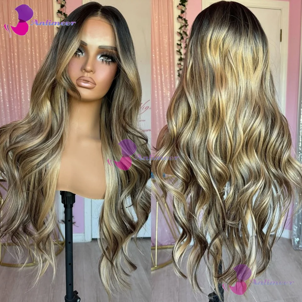 Brown Blonde Brazilian Human Hair 13x4 Silk Top Lace Front Wigs Body Wave #4/27 Highlight With Black Rooted 360 Lace Front Wigs
Brown Blonde Brazilian Human Hair 13x4 Silk Top Lace Front Wigs Body Wave #4/27 Highlight With Black Rooted 360 Lace Front Wigs