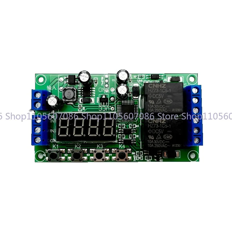 Two-way Time Relay Control Delay Module Timing Switch Trigger Timing Self-locking Cycle Direct AC 12v
Two-way Time Relay Control Delay Module Timing Switch Trigger Timing Self-locking Cycle Direct AC 12v