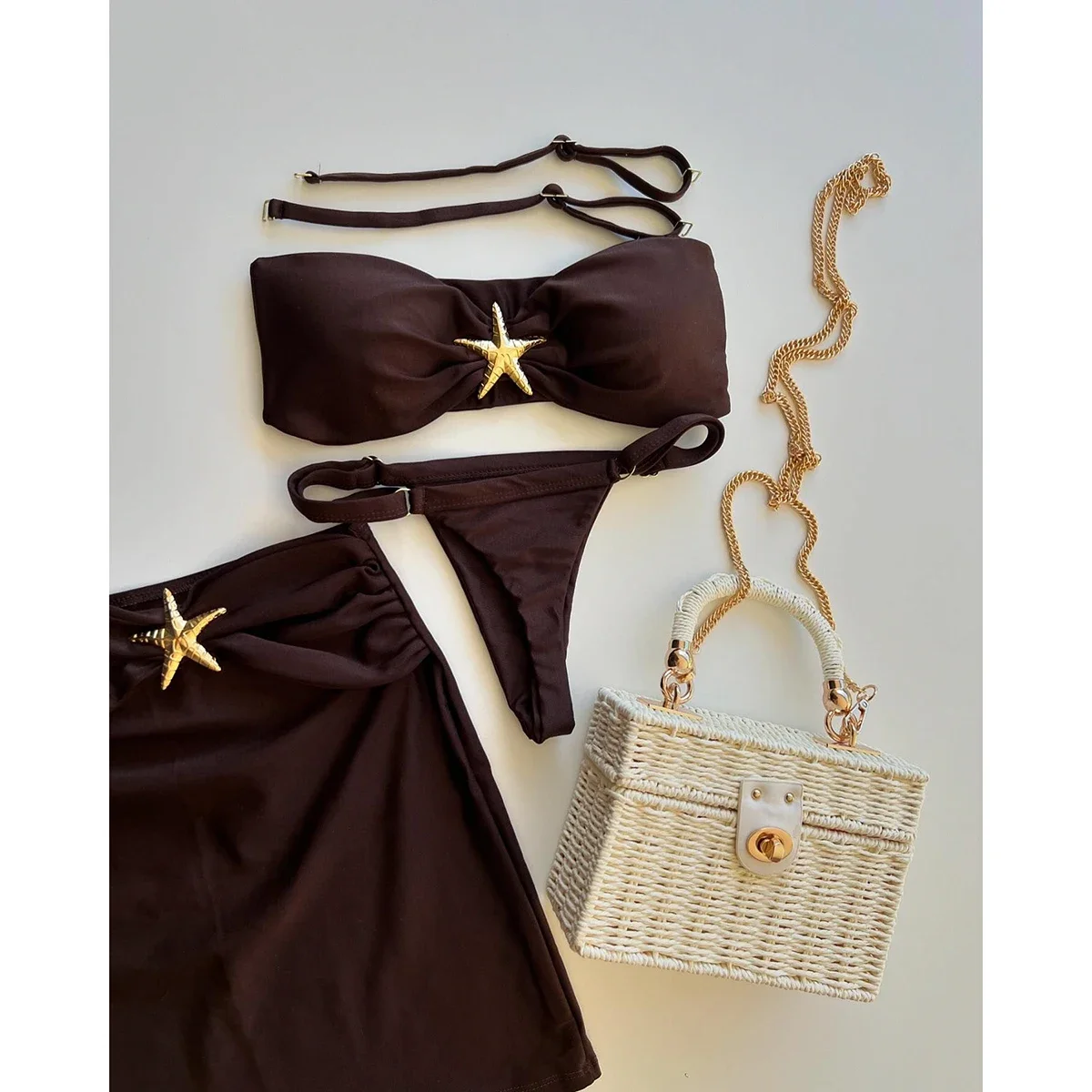 3 Piece Bikini Women Swimsuit 2025 Female Swimwear Sexy Bikini Set Swimming Suit Bathing Suit Biquini Skirt Shiny Cover Ups
3 Piece Bikini Women Swimsuit 2025 Female Swimwear Sexy Bikini Set Swimming Suit Bathing Suit Biquini Skirt Shiny Cover Ups