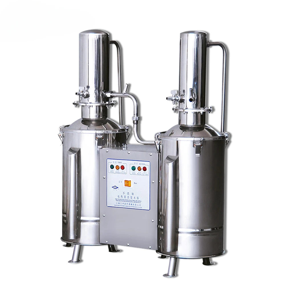 High Quality Stainless Steel Electric Heating Distilled Machine Medical Double Water Distiller
High Quality Stainless Steel Electric Heating Distilled Machine Medical Double Water Distiller