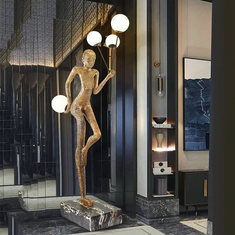 Factory wholesale classic retro human-shaped draw line floor lamp for hotel lobby ornaments standing lamp
Factory wholesale classic retro human-shaped draw line floor lamp for hotel lobby ornaments standing lamp