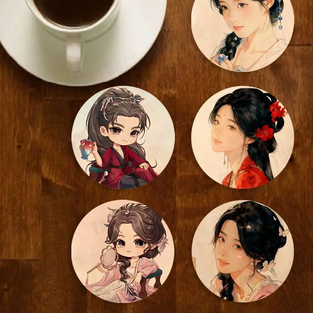 TV Ru Qing yun Round Wooden Coaster Decorative Coffee Cup for Use in Coffee Shops Bars
TV Ru Qing yun Round Wooden Coaster Decorative Coffee Cup for Use in Coffee Shops Bars