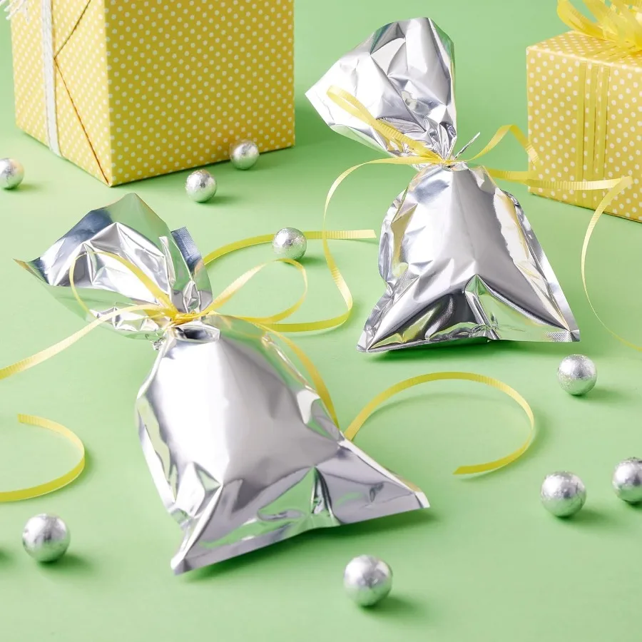 5" x 11.25" Sier Metallic Favor Plastic ags wit Ties Includes 20 ags per Pack Ideal for Party Fav Candy and Gifts 12 Pack
5" x 11.25" Sier Metallic Favor Plastic ags wit Ties Includes 20 ags per Pack Ideal for Party Fav Candy and Gifts 12 Pack