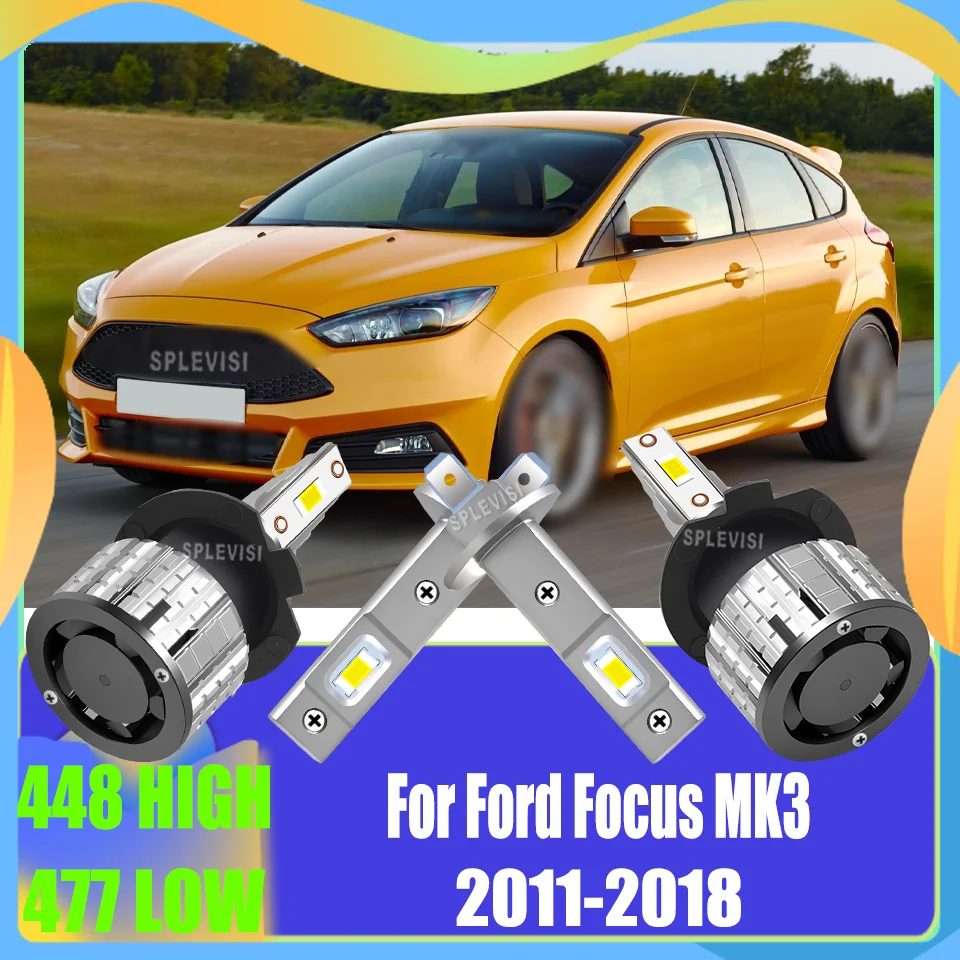 Car Light LED Headlight High-Low Beam Combo Crystal White 6000K Beams For Ford Focus MK3 2011 2012 2013 2014 2015 2016 2017 2018
Car Light LED Headlight High-Low Beam Combo Crystal White 6000K Beams For Ford Focus MK3 2011 2012 2013 2014 2015 2016 2017 2018