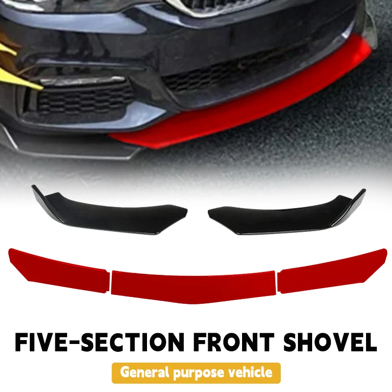 Five-section Adjustable Universal Front Bumper Lip Cover Black & Yellow, Black & Red, Black & Blue Body Kit, Protector, Styling
Five-section Adjustable Universal Front Bumper Lip Cover Black & Yellow, Black & Red, Black & Blue Body Kit, Protector, Styling