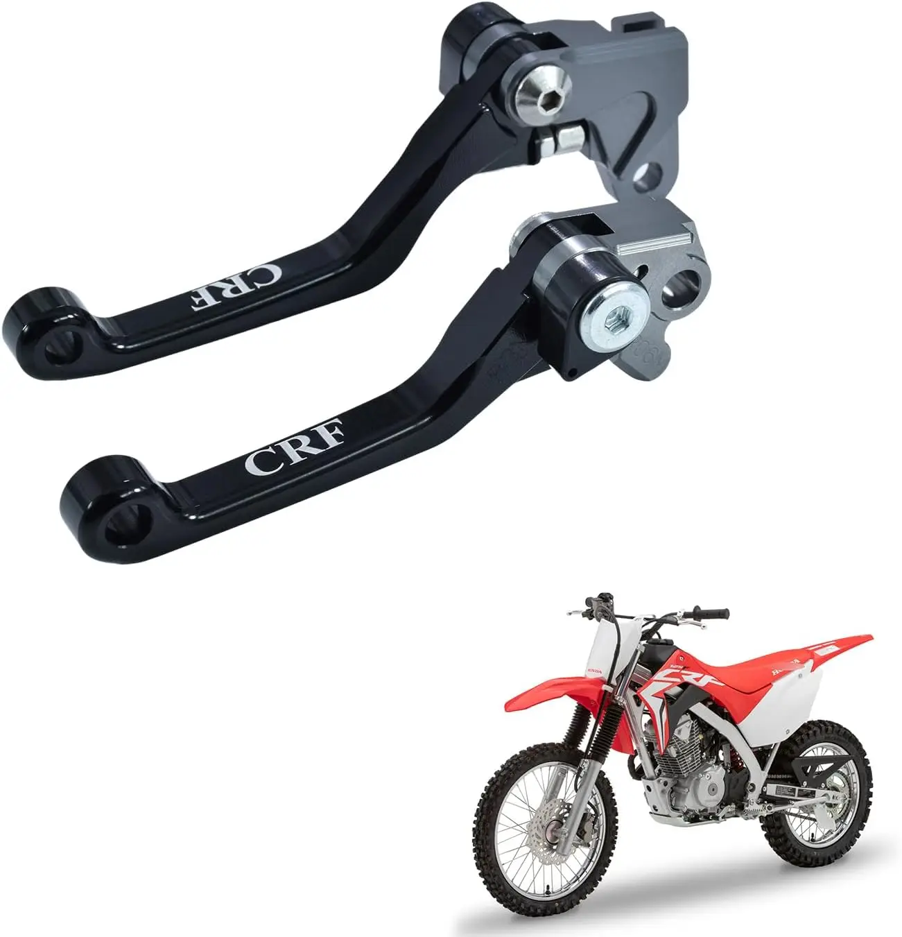 Motorcycle Foldable Clutch Brake Lever CNC Aluminum Pivot Handle for CRF125F CRF 125F 2014-2023 Pit Dirt Bike (Black)
Motorcycle Foldable Clutch Brake Lever CNC Aluminum Pivot Handle for CRF125F CRF 125F 2014-2023 Pit Dirt Bike (Black)